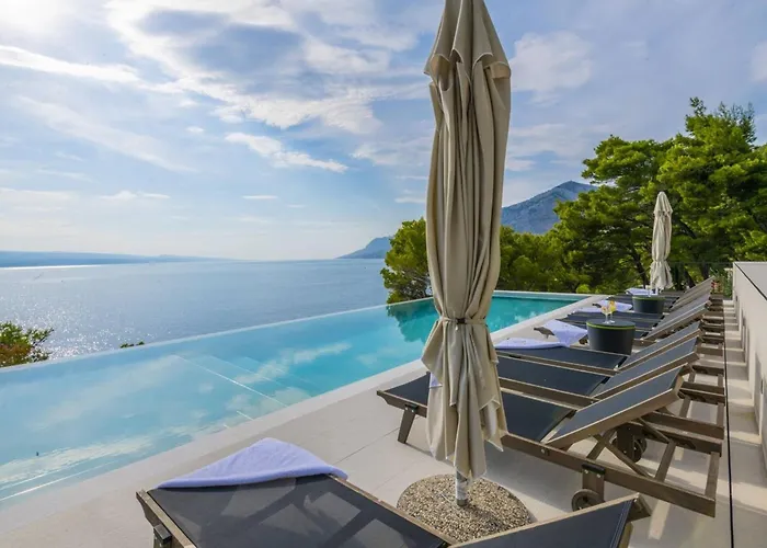 Villa Luxury Beachfront Glorious With Pool Brela